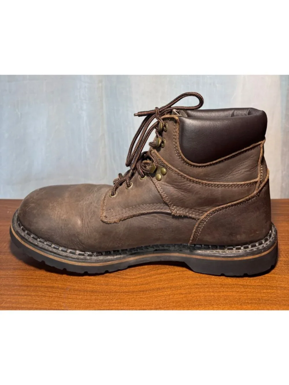 McRae Industrial Men's size 14 Brown Leather Lace-Up Work Boots